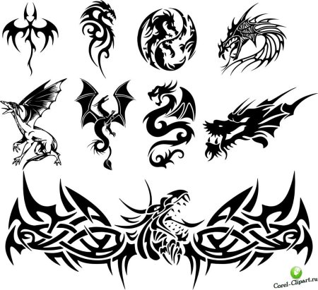 Тату на бумаге