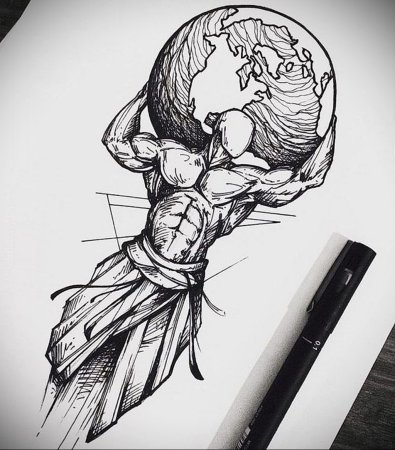 Эскизы в стиле скетч