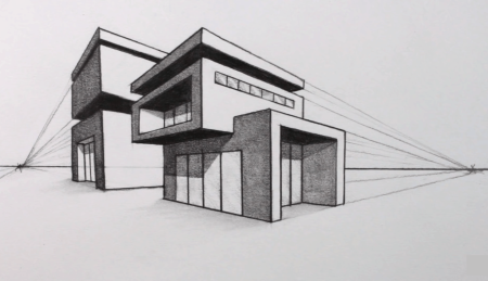 Здание в перспективе