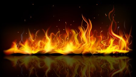 Огненный фон