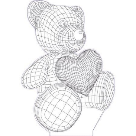 3d иллюзия Векторная лампа