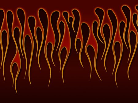 Красные языки пламени