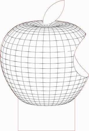Макет для 3д светильника