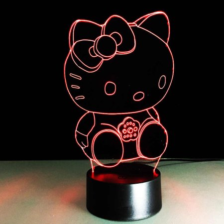 3d светильник Хеллоу Китти