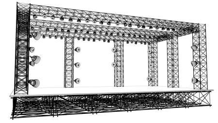 Concert Stage 3d model еудутнфнф
