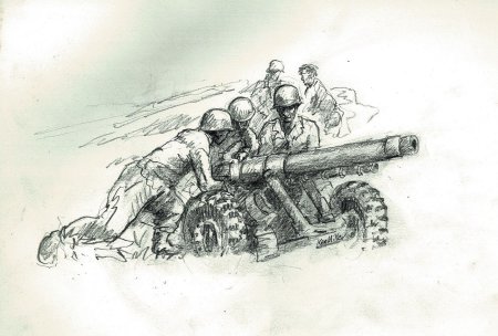 Рисунок на военную тематику