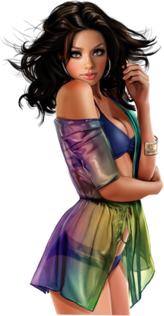 Красивые мультяшные женщины