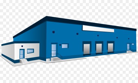 Производственное здание вектор