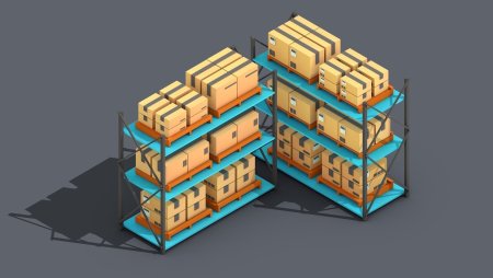 Low Poly 3d isometric
