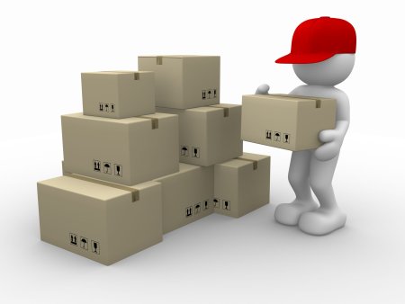 Человечек на складе