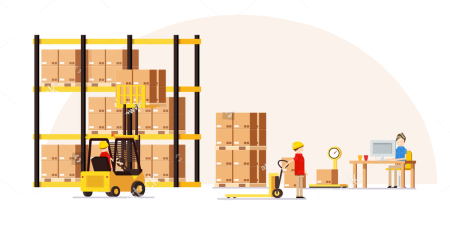 Складская логистика без фона