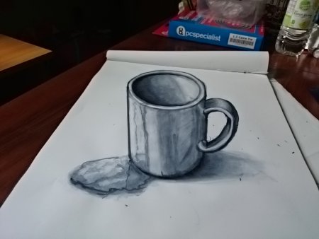 Металлическая Кружка карандашом