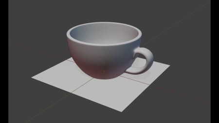 Чашка Blender 3d