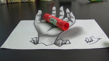 3д рисунки фломастерами