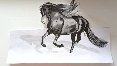Рисунки 3д лошади
