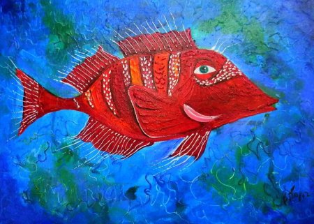 Картины тропические рыбы