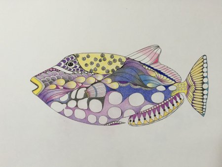 Красивые рыбы в графике