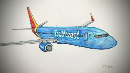 Рисунок Боинг 737 Аэрофлот
