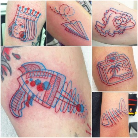 Стерео тату эскиз