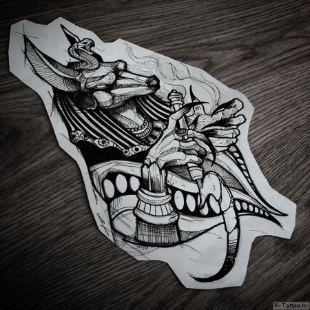 Крутые эскизы на кисть