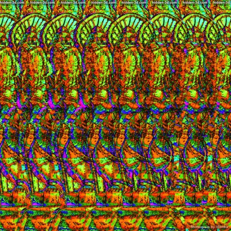 Стереограмма Будда