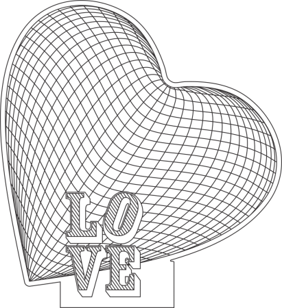 Векторный макет «светильник