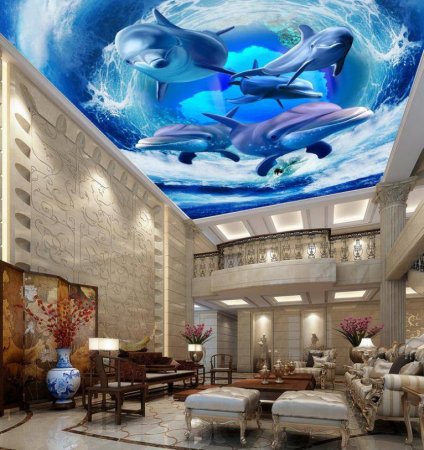 Фотопечать на потолке