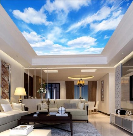 Фотопечать на потолке