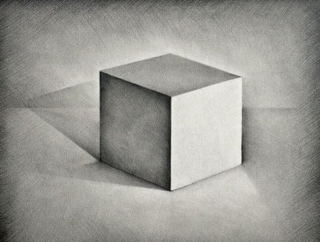 Куб с тенью