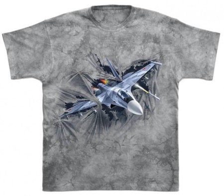 Мужская футболка 3d Су - 35 XS