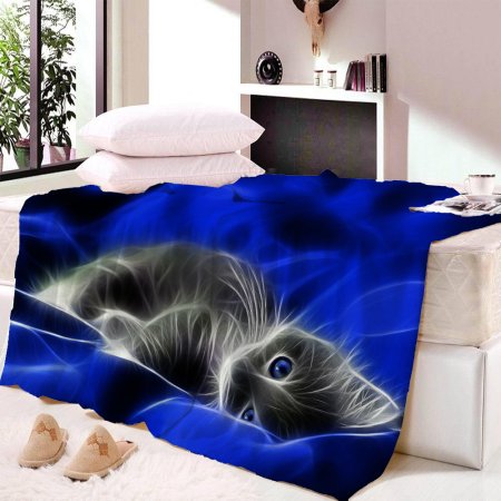 Котенок в пледе