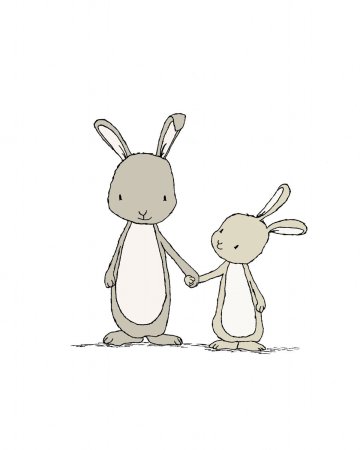 Зайцы обнимаются