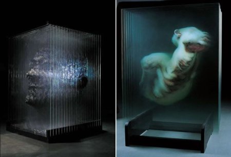 Трехмерные изображение на стекле