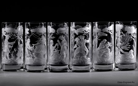 Художественная гравировка на стекле