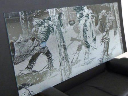 Картины лазером на стекле