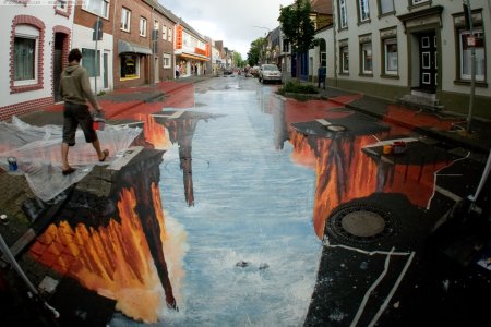 Julian Beever Street Painting