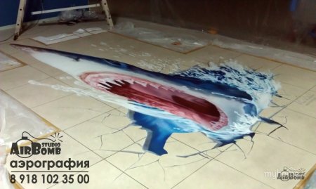 Аэрография на полу