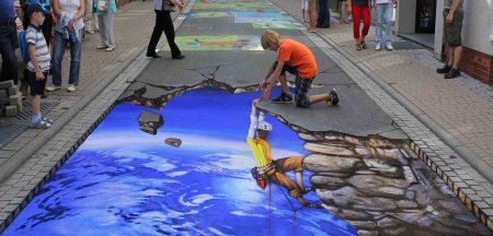 Оптические иллюзии на улице