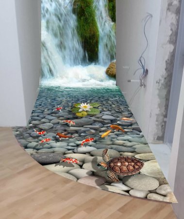 Пол наливной 3д самовыравнивающийся