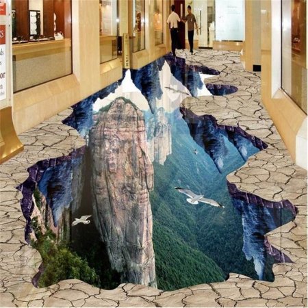 3д полы пропасть