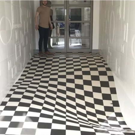 Оптические иллюзии на полу