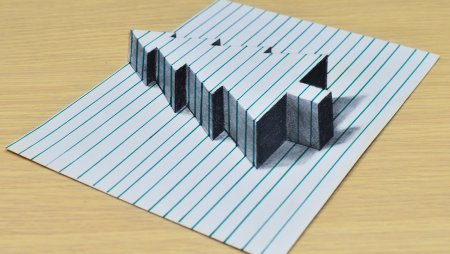 Линейка рисунок 3d