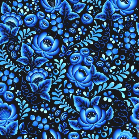 Гжель паттерн