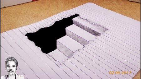 3д лестница рисунок