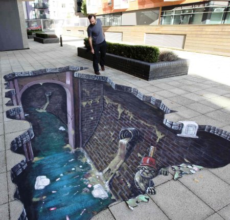 Julian Beever Street Painting