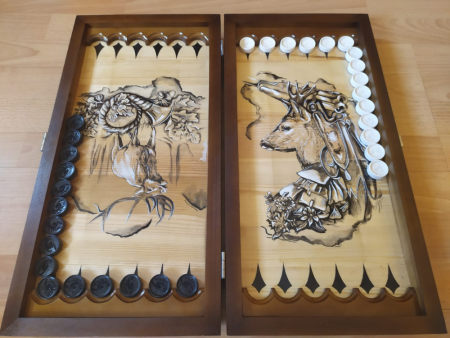 Нарды черный Дельфин