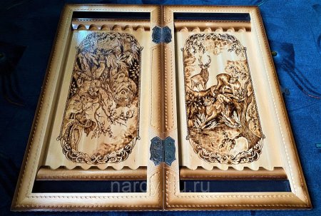 Нарды резные ручной Феникс