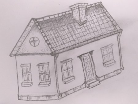 3d House карандашом