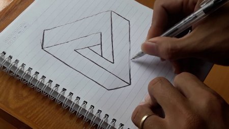 Как нарисовать 3d треугольник