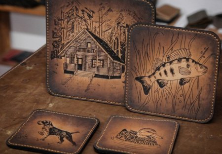 Пирография по коже